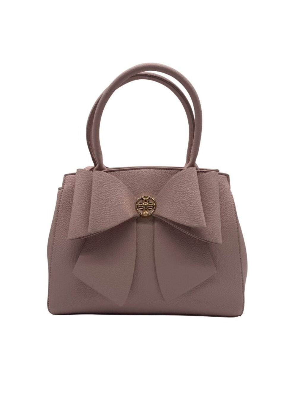 Like Dreams Pink Leather Bowtie Crossbody Bag